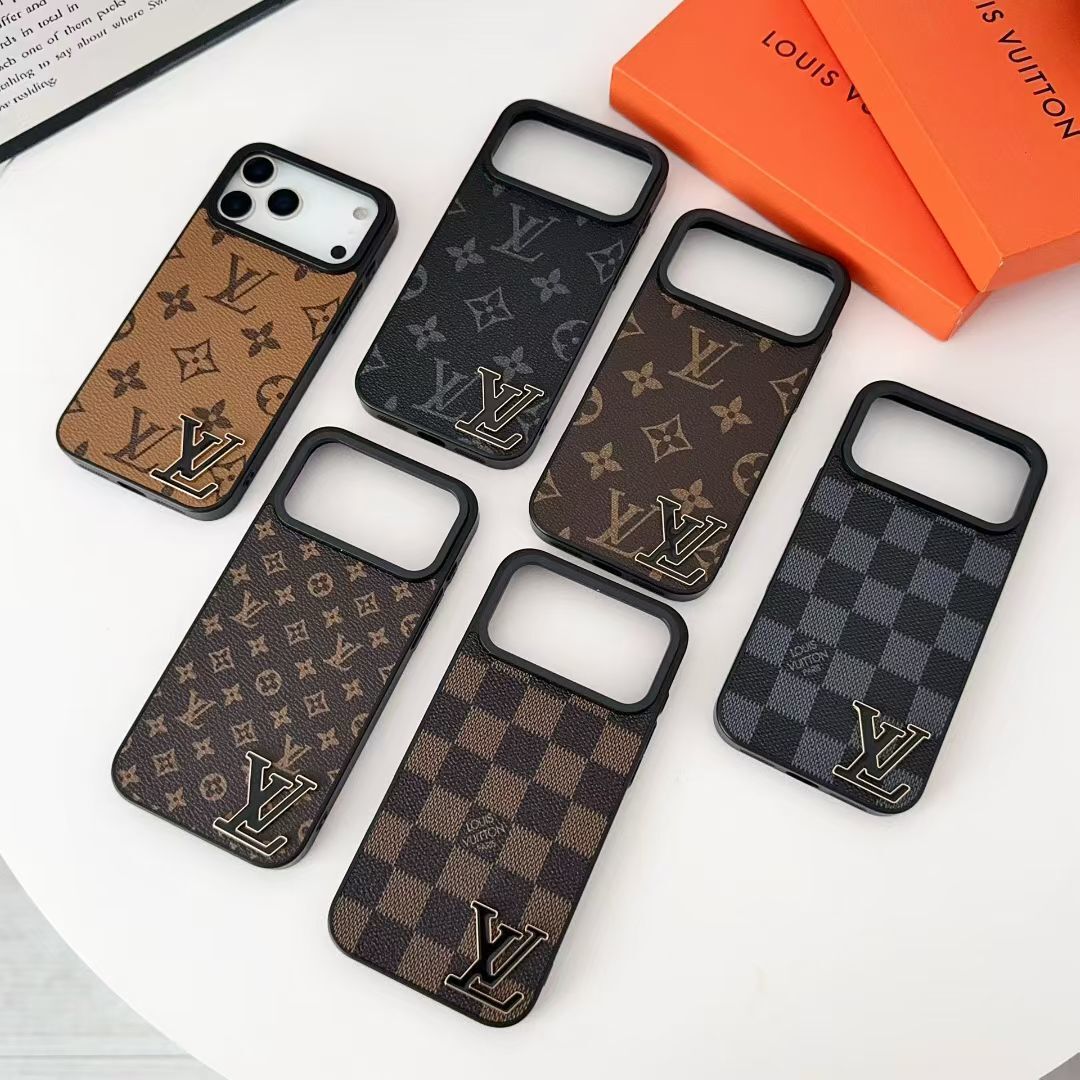 Luxury Brand Leather Phone Case for iPhone 13-18 Pro & Pro Max
