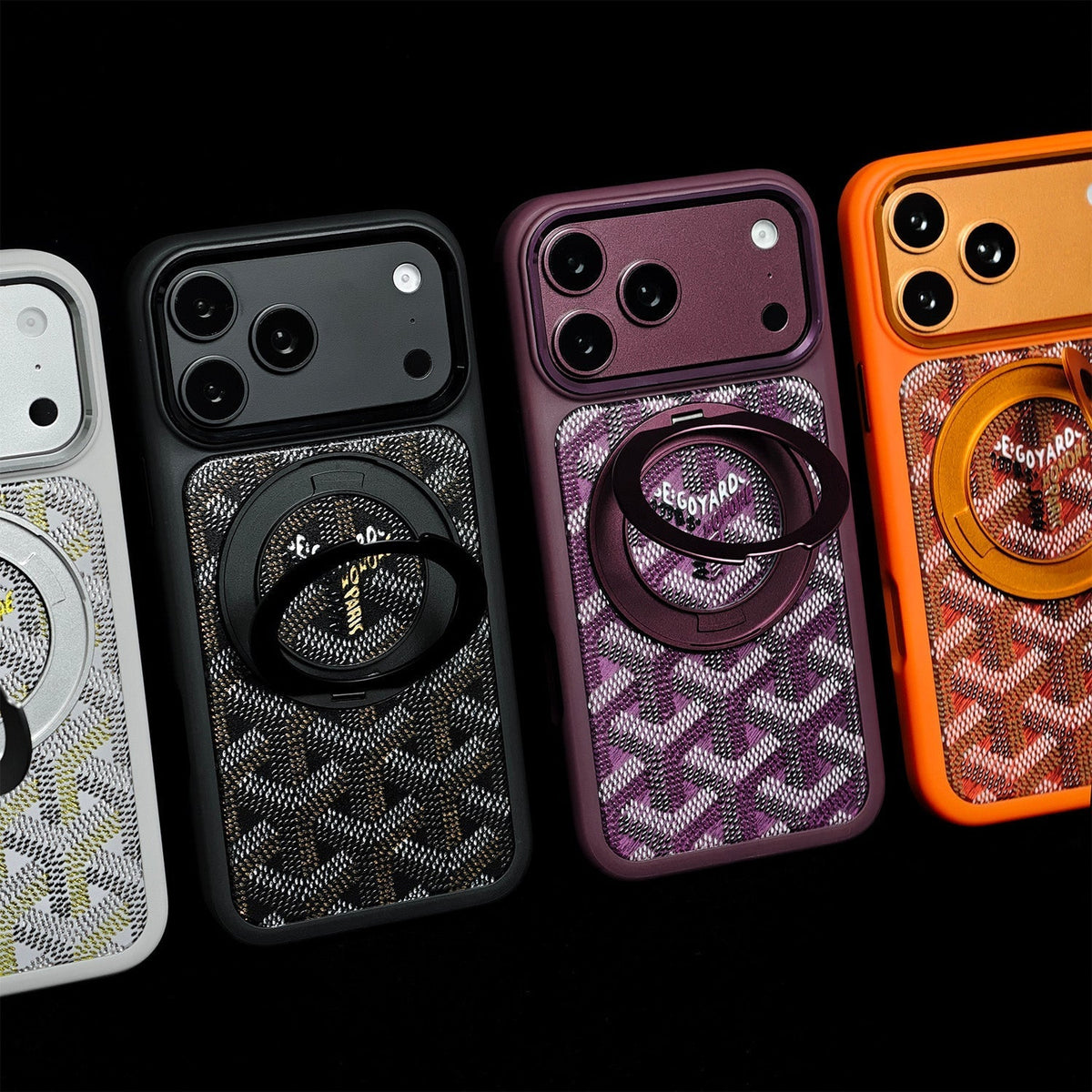 Luxury GYD Ring Case for iPhone 15-18 Pro & Pro Max