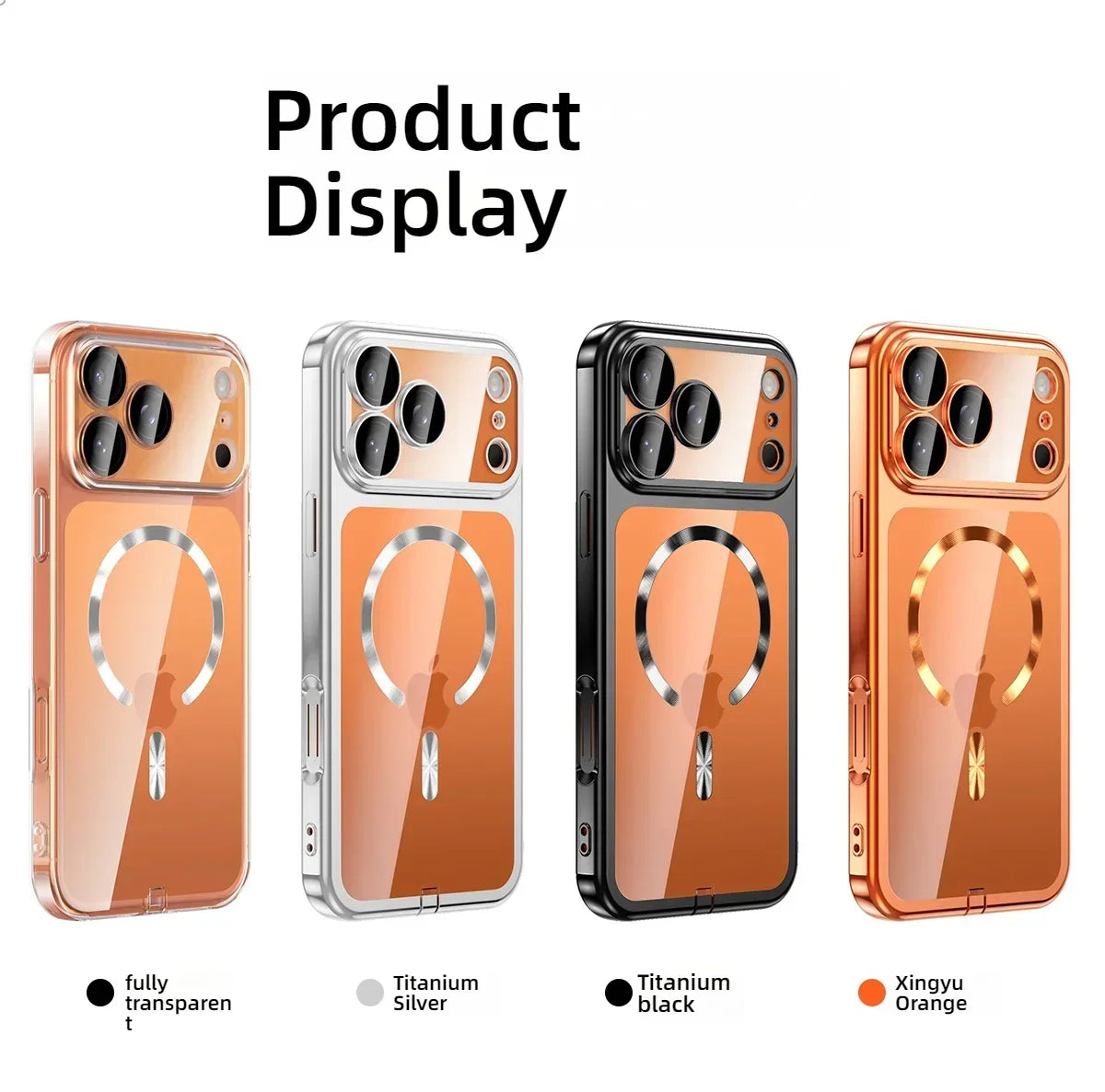 Thin Plating Clear Magsafe Phone Case For iPhone 15-18 Pro & Pro Max