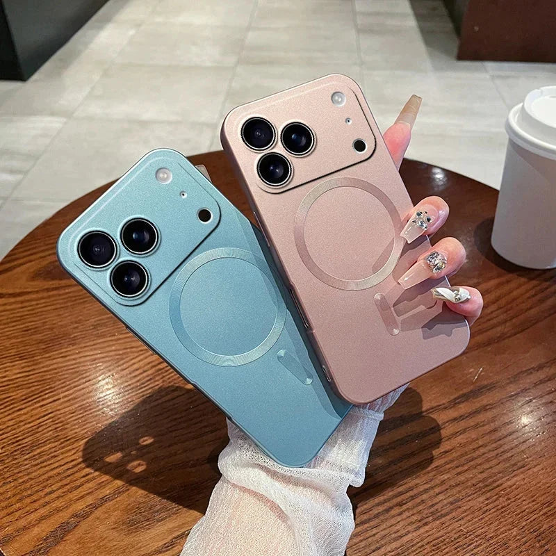 Luxury Matte Soft Magsafe Magnetic Phone Case For iPhone 17/ 16/ 15 / 14 THEROXYMOB
