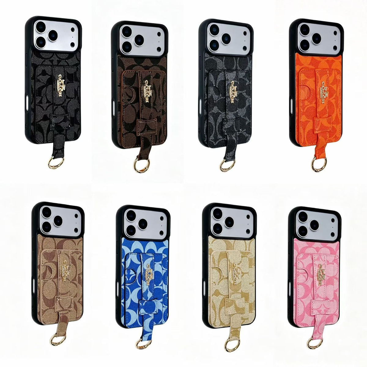 Luxury Designer Case with Hook Charm - iPhone 12-18 Pro & Pro Max
