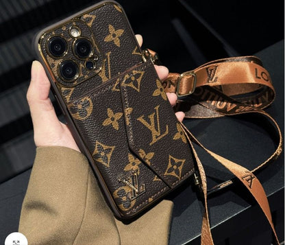Luxury Leather Wallet Card Holder Phone Case For iPhone 13-18 Pro & Pro Max