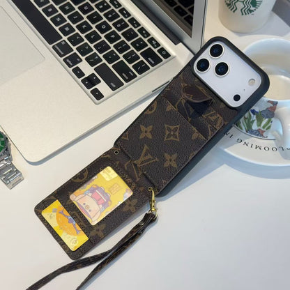Luxury Leather Case Card Holder For iPhone 14-18 Pro & Pro Max