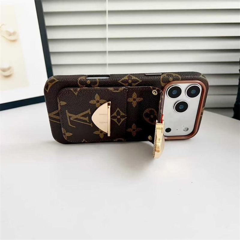 LV Luxury Phone Case with Strape For iPhone 13-18 Pro & Pro Max