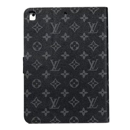 Elegant Monogram Canvas Flip Cover Apple iPad Protective Leather Case theroxymob