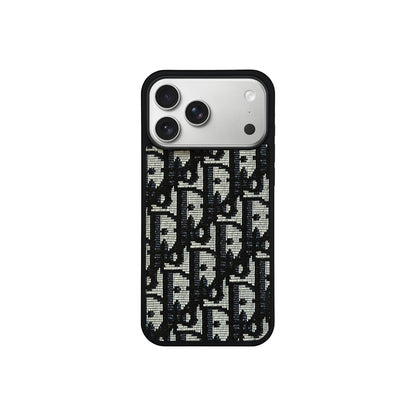 Luxury Dior Oblique iPhone Case Premium Designer Fabric For iPhone 12-18 Pro & Pro Max