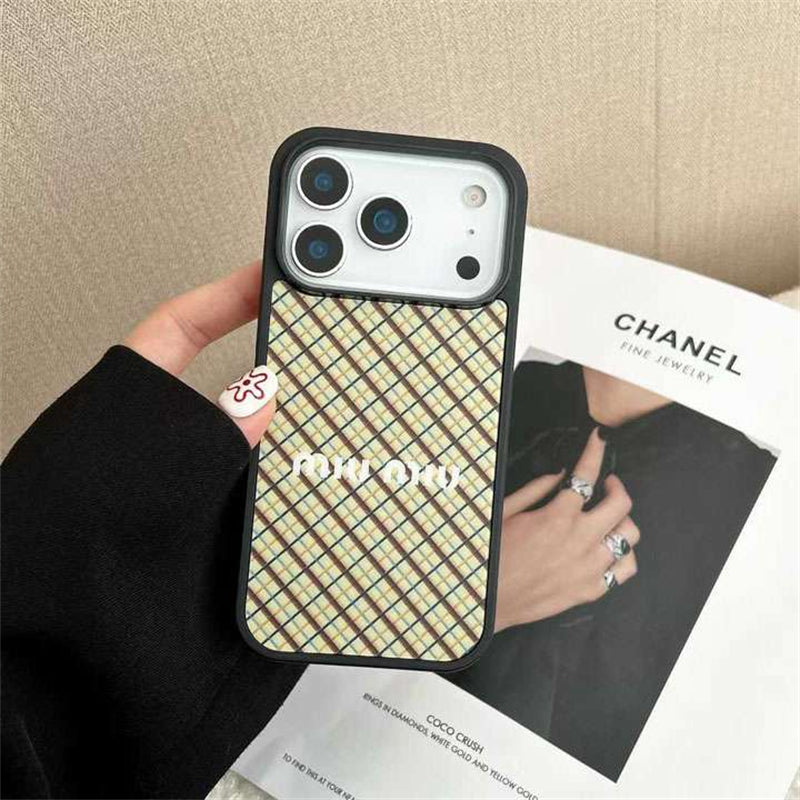 Luxury Miu Miu Phone case For iPhone 13-18 Pro & Pro Max