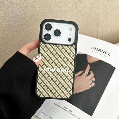 Luxury Miu Miu Phone case For iPhone 13-18 Pro & Pro Max
