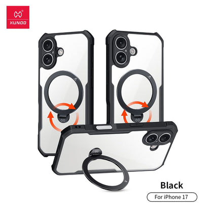 Magnetic Stand Case 360° Rotatable Holder Airbag Shockproof Cover For iPhone 17