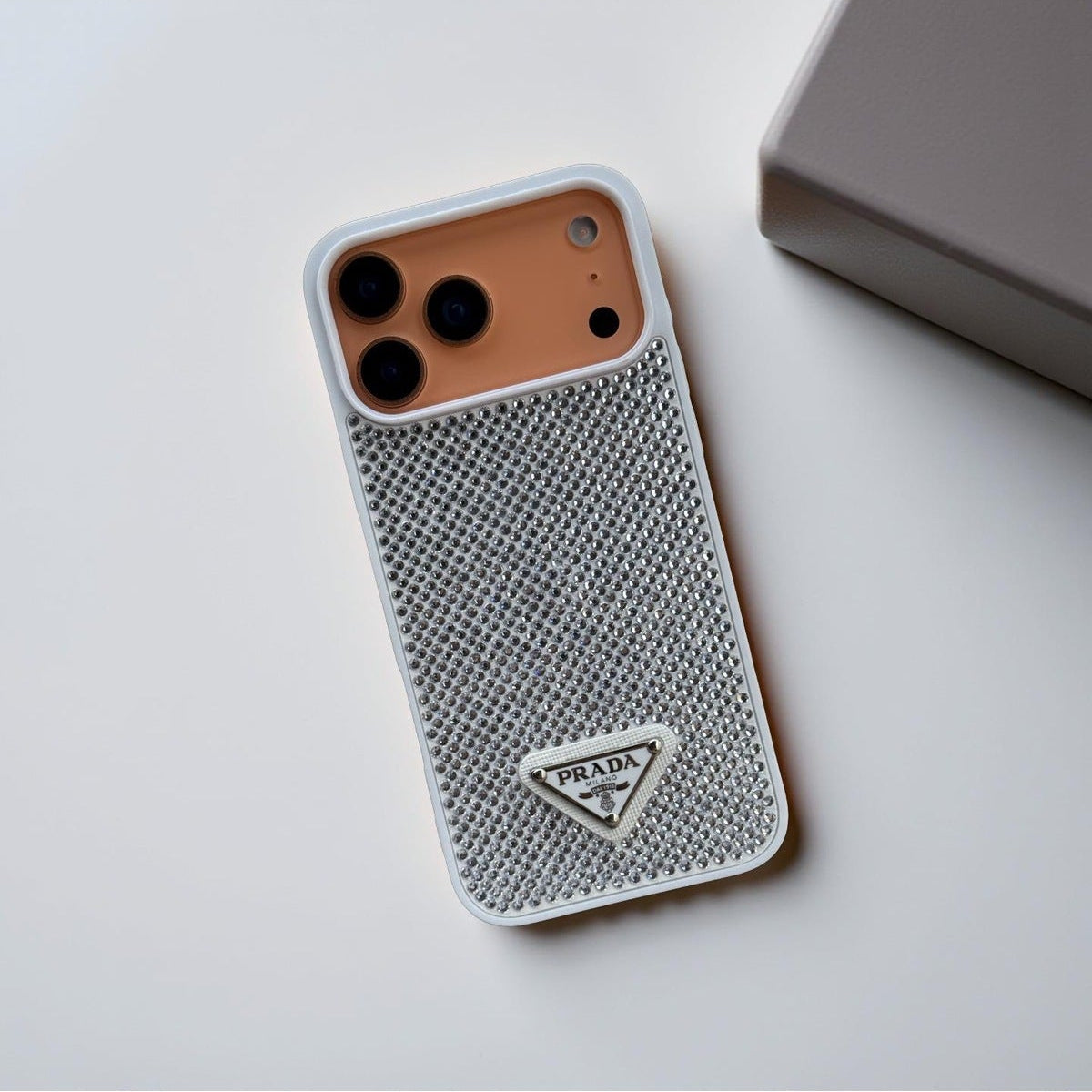 Haute Crystal Studded Logo Case - iPhone 12-18 Pro & Pro Max