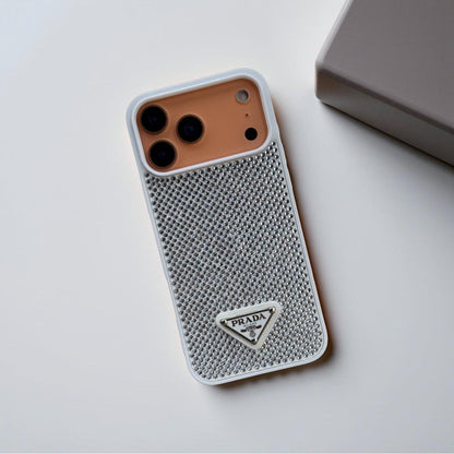 Haute Crystal Studded Logo Case - iPhone 12-18 Pro & Pro Max