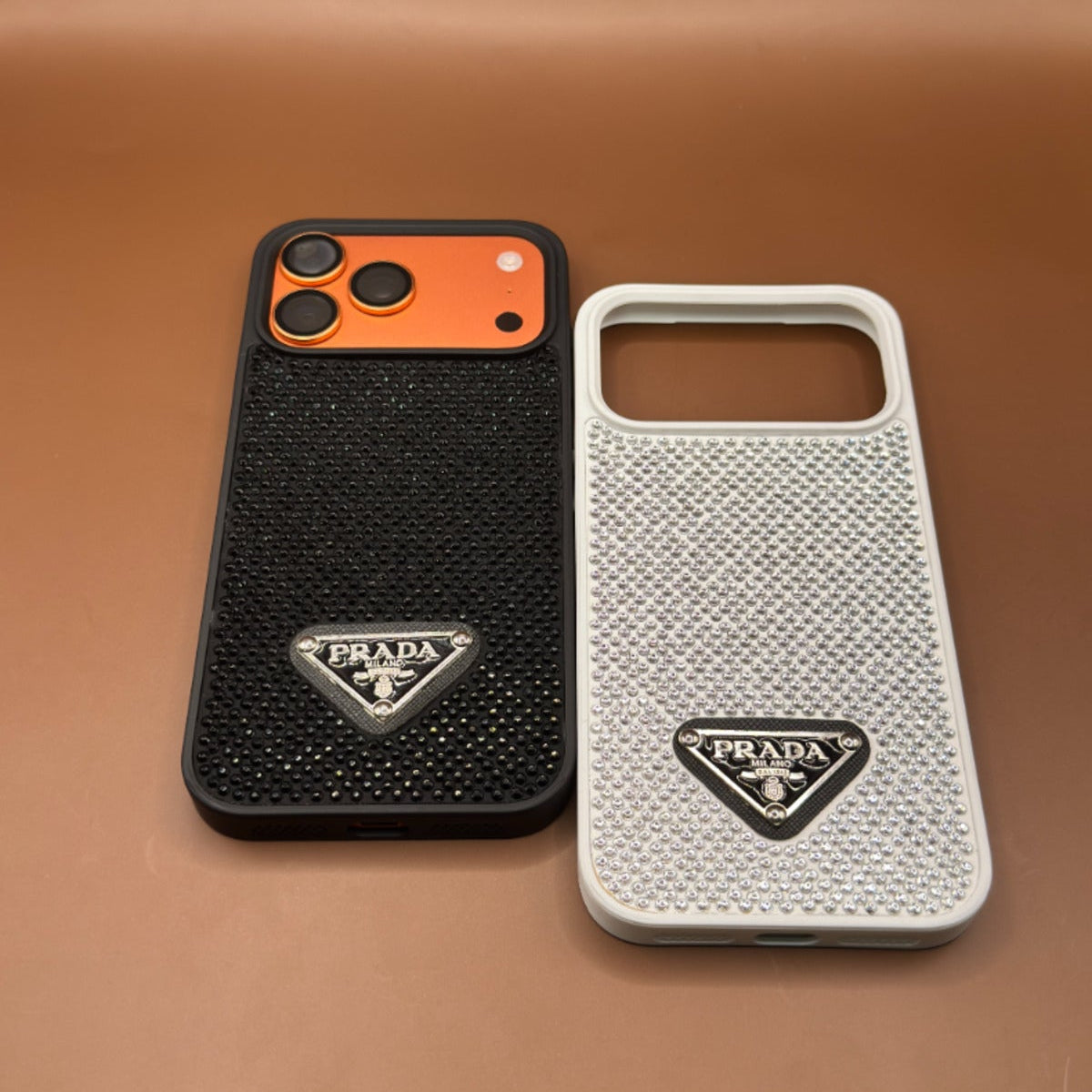 Haute Crystal Studded Logo Case - iPhone 12-18 Pro & Pro Max