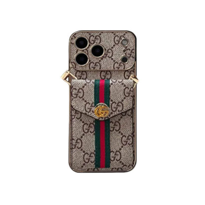 Luxury Classic Pocket Buckle Stripe Case - iPhone 12-18 Pro & Pro Max