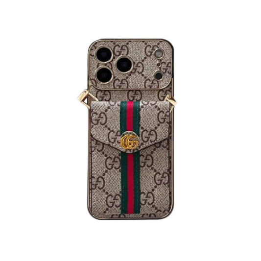 Luxury Classic Pocket Buckle Stripe Case - iPhone 12-18 Pro & Pro Max