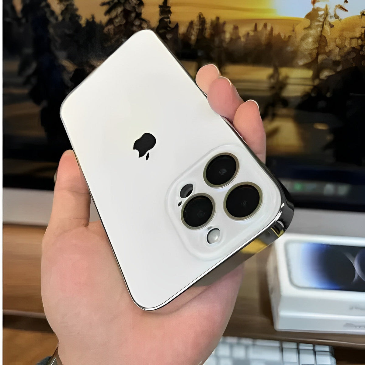 GLASS CAMERA LENS SHELL CASE FOR IPHONE 16 TO 12 theroxymob