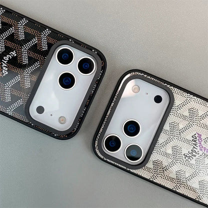 GYD Chevron Pattern MagSafe Leather Case for iPhone 13-18 Pro & Pro Max