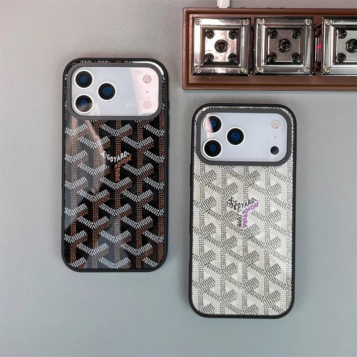 GYD Chevron Pattern MagSafe Leather Case for iPhone 13-18 Pro & Pro Max