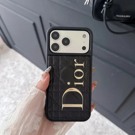 Luxury Black Quilted Dior Case - iPhone 13-18 Pro & Pro Max