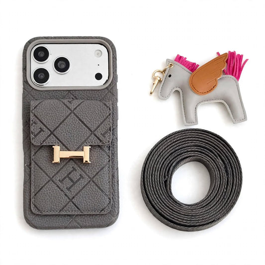 Luxury Crossbody Mini Bag Case with Charms - iPhone 12-18 Pro & Pro Max