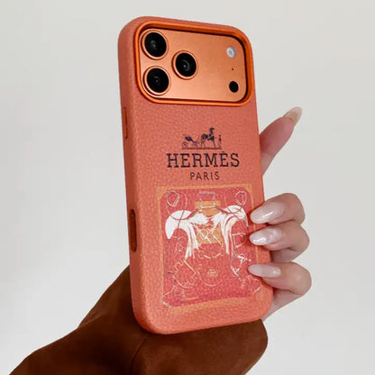 Premium Carriage Print Designer Case - iPhone 12-18 Pro & Pro Max