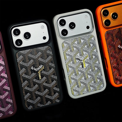 Premium GYD Leather Case with Card-holder for iPhone 15-18 Pro & Pro Max