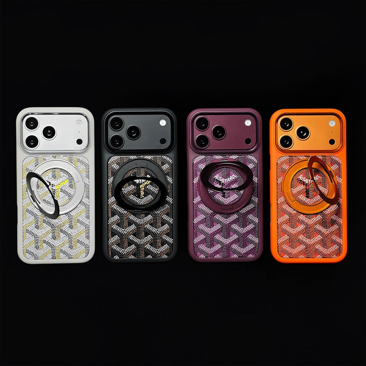Luxury GYD Ring Case for iPhone 15-18 Pro & Pro Max