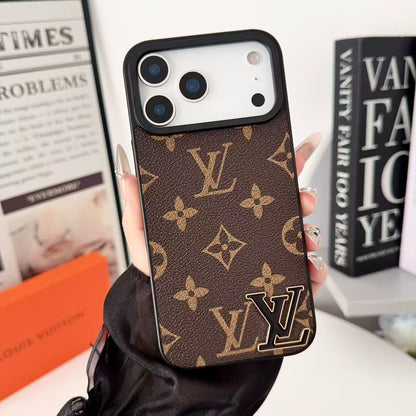 Luxury Brand Leather Phone Case for iPhone 13-18 Pro & Pro Max