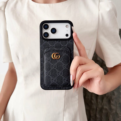 Luxury Magnetic Cardholder Signature Case - iPhone 12-18 Pro & Pro Max