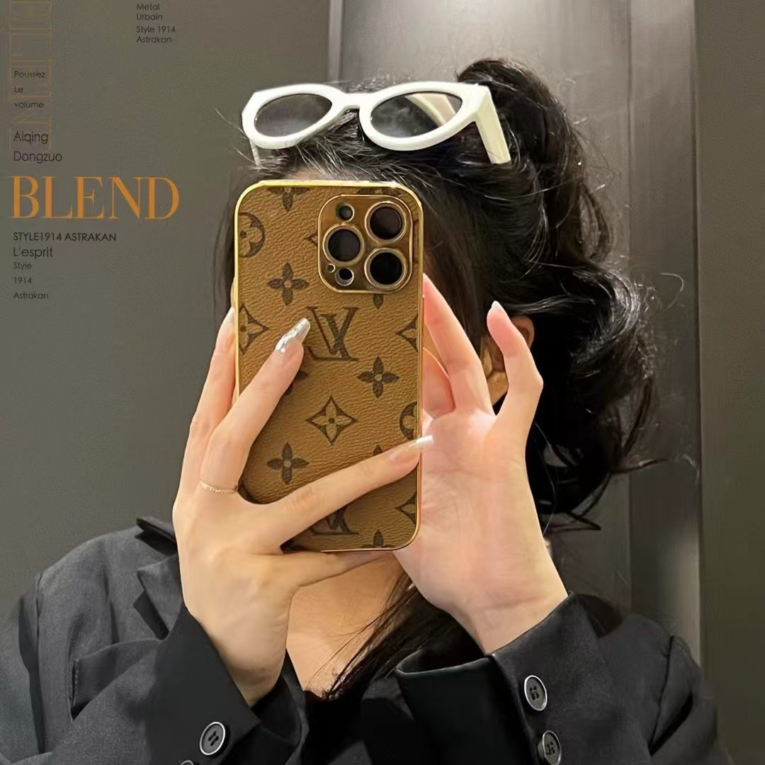 NEW DESIGN SOFT LUXURY IPHONE CASE WITH GOLDEN BORDER Roxy New 2