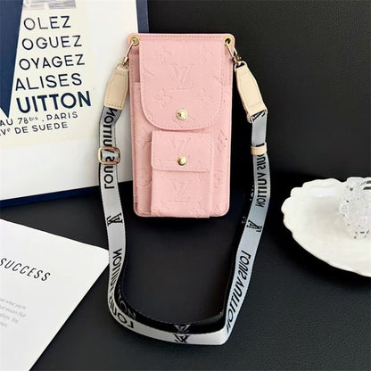 Luxury Louis Vuitton Monogram Multi-Pocket Crossbody Phone Bag