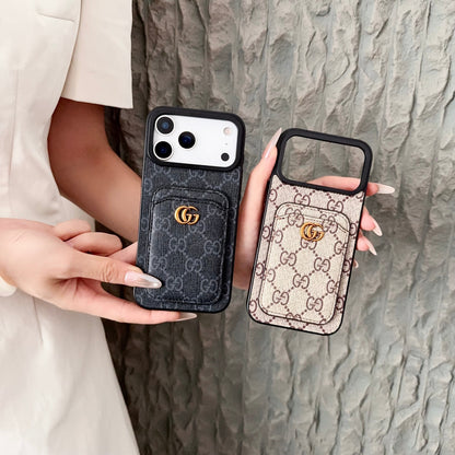 Luxury Magnetic Cardholder Signature Case - iPhone 12-18 Pro & Pro Max