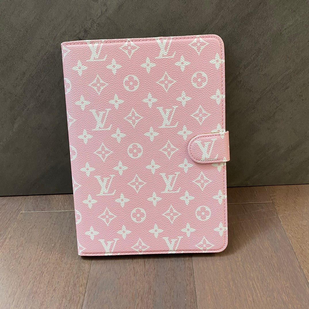 Samsung Galaxy Tab|Luxury Case Canvas Monogram Leather Fresh Summer Theme Pattern Roxy New