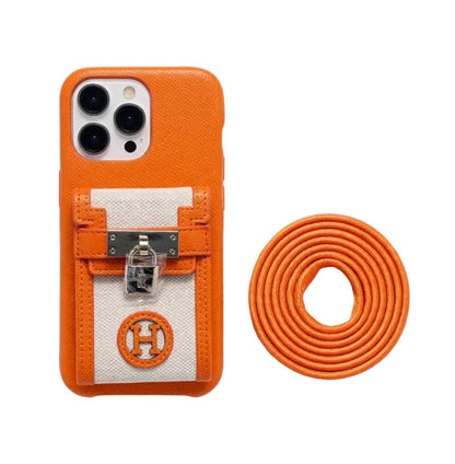 Transparent Pouch Case with Shoulder Strap - iPhone 12-18 Pro & Pro Max