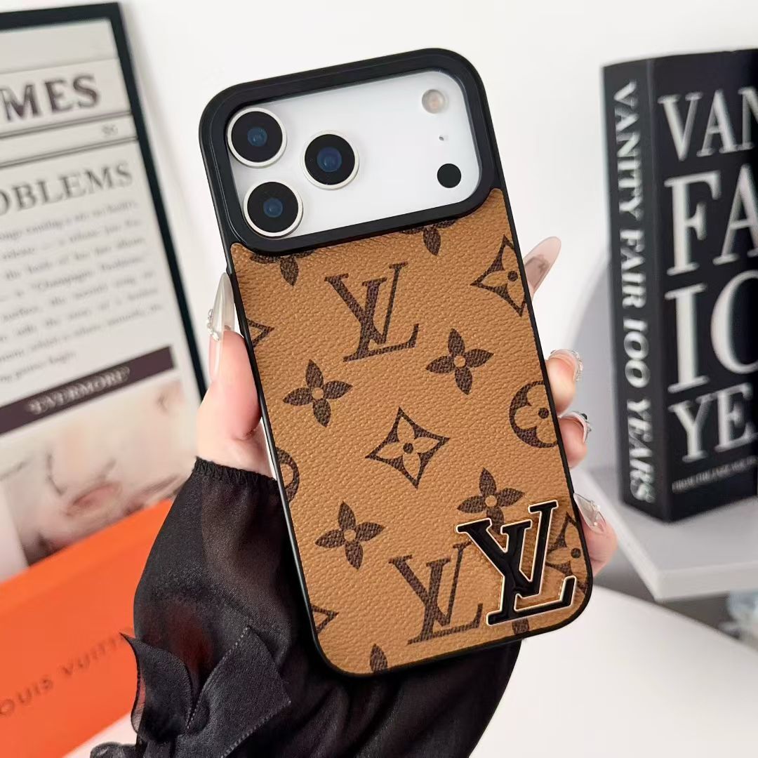 Luxury Brand Leather Phone Case for iPhone 13-18 Pro & Pro Max