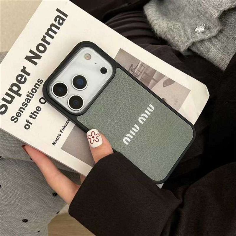 Luxury Miu Miu Phone case For iPhone 13-18 Pro & Pro Max
