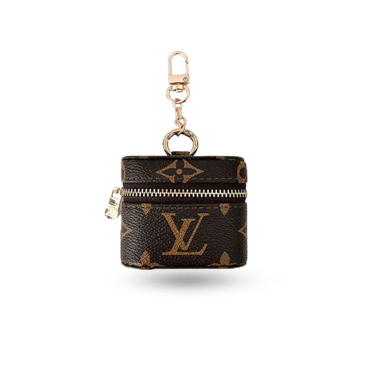 Premium Leather Monogram AirPods Cases