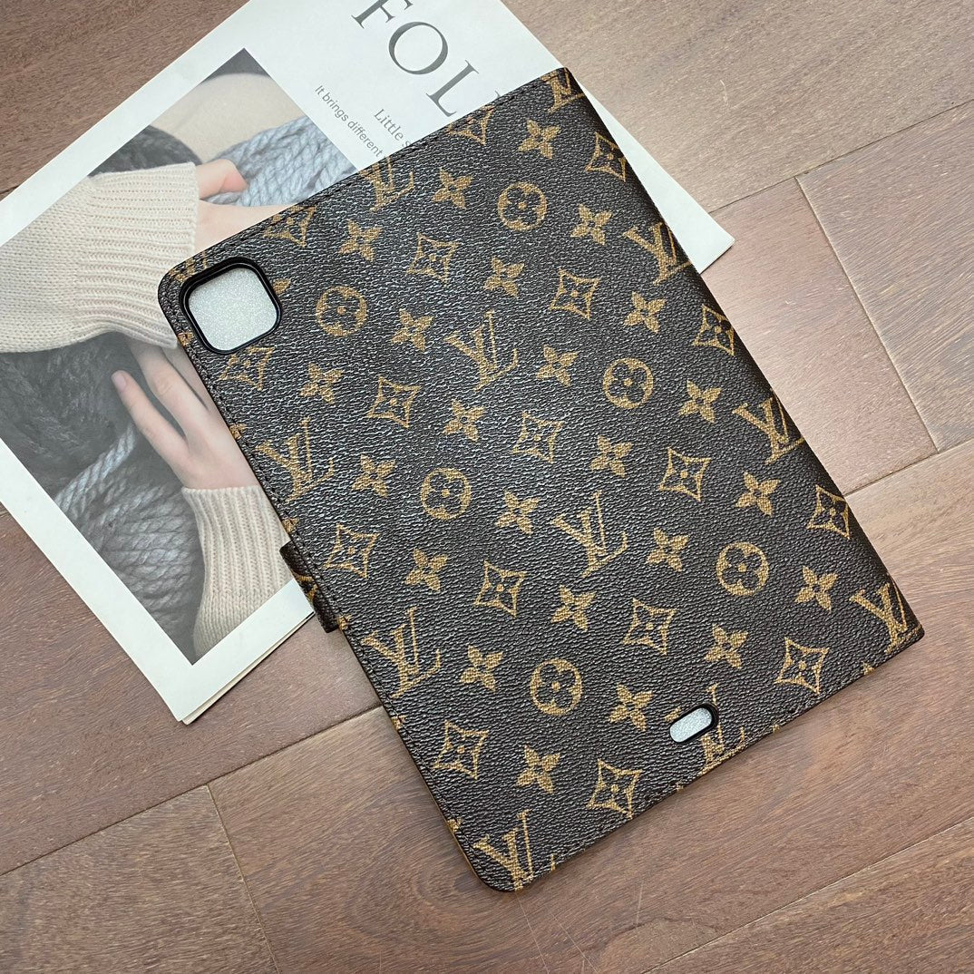 Samsung Galaxy Tab|Luxury Case Canvas Monogram Leather Fresh Summer Theme Pattern Roxy New