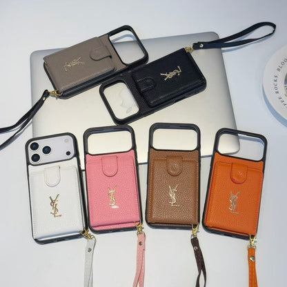 YSL Premium Case Card Holder For iPhone 17 theroxymob