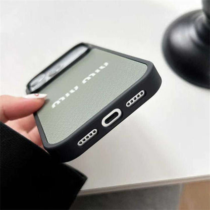 Luxury Miu Miu Phone case For iPhone 13-18 Pro & Pro Max