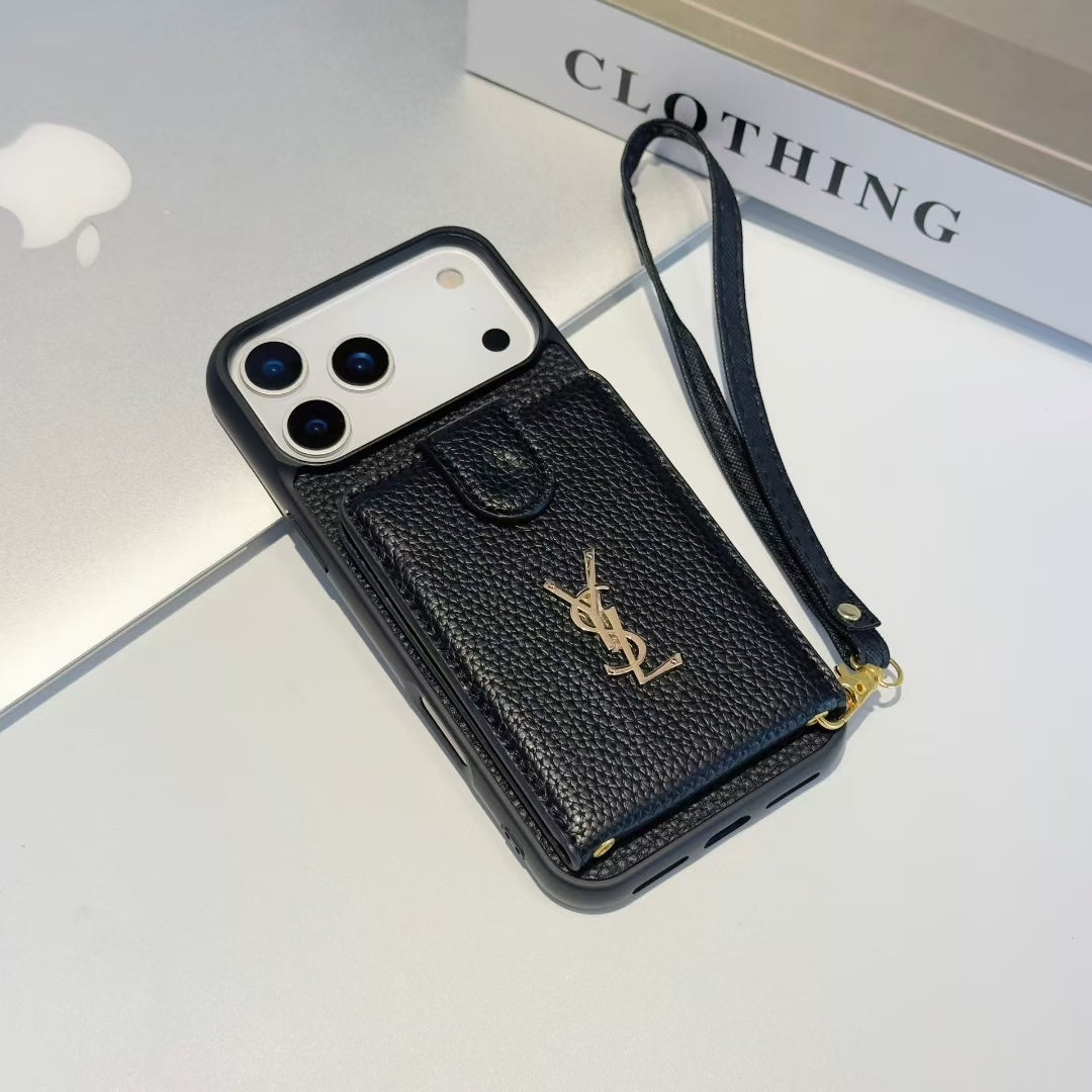 YSL Premium Case Card Holder For iPhone 17 theroxymob