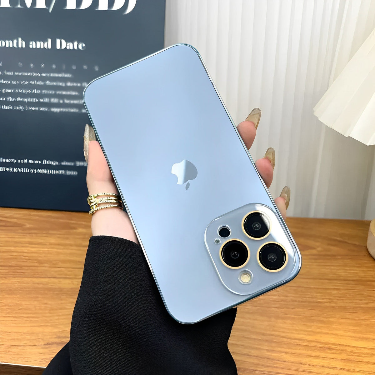 GLASS CAMERA LENS SHELL CASE FOR IPHONE 16 TO 12 theroxymob