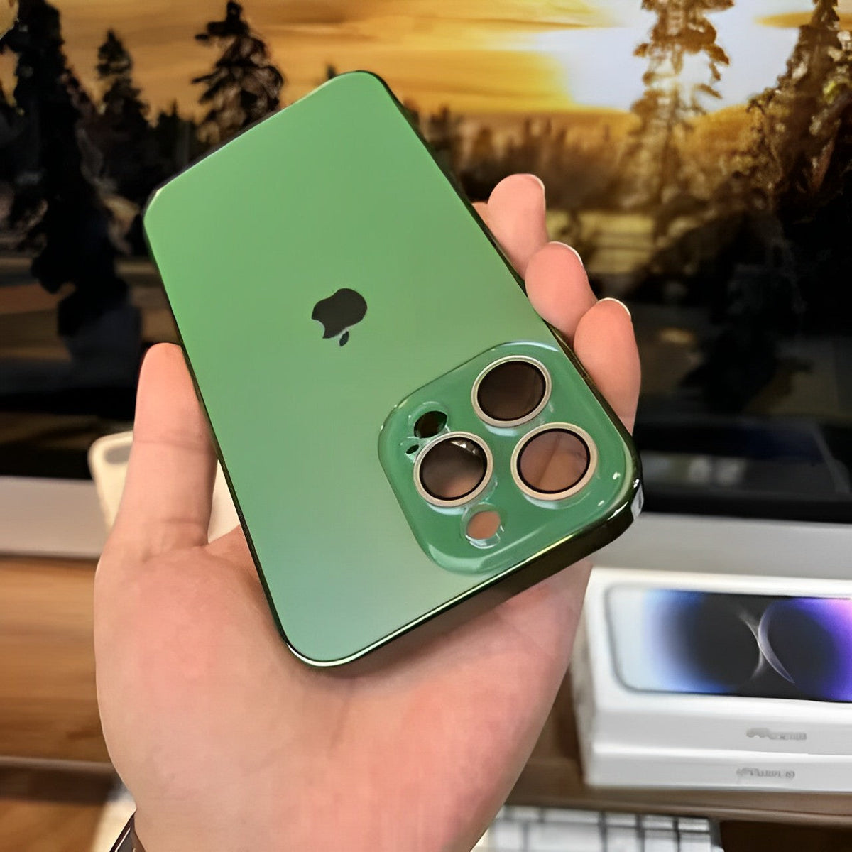 GLASS CAMERA LENS SHELL CASE FOR IPHONE 16 TO 12 theroxymob
