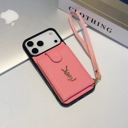 YSL Premium Case Card Holder For iPhone 17 theroxymob