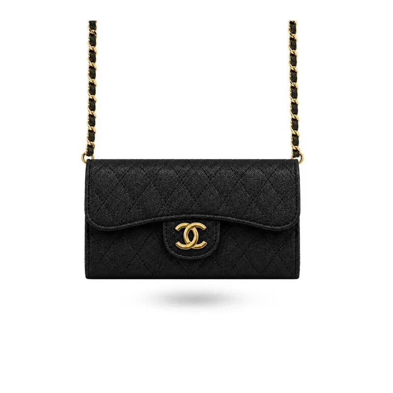 Luxury Leather Chanel Crossbody Phone Bag