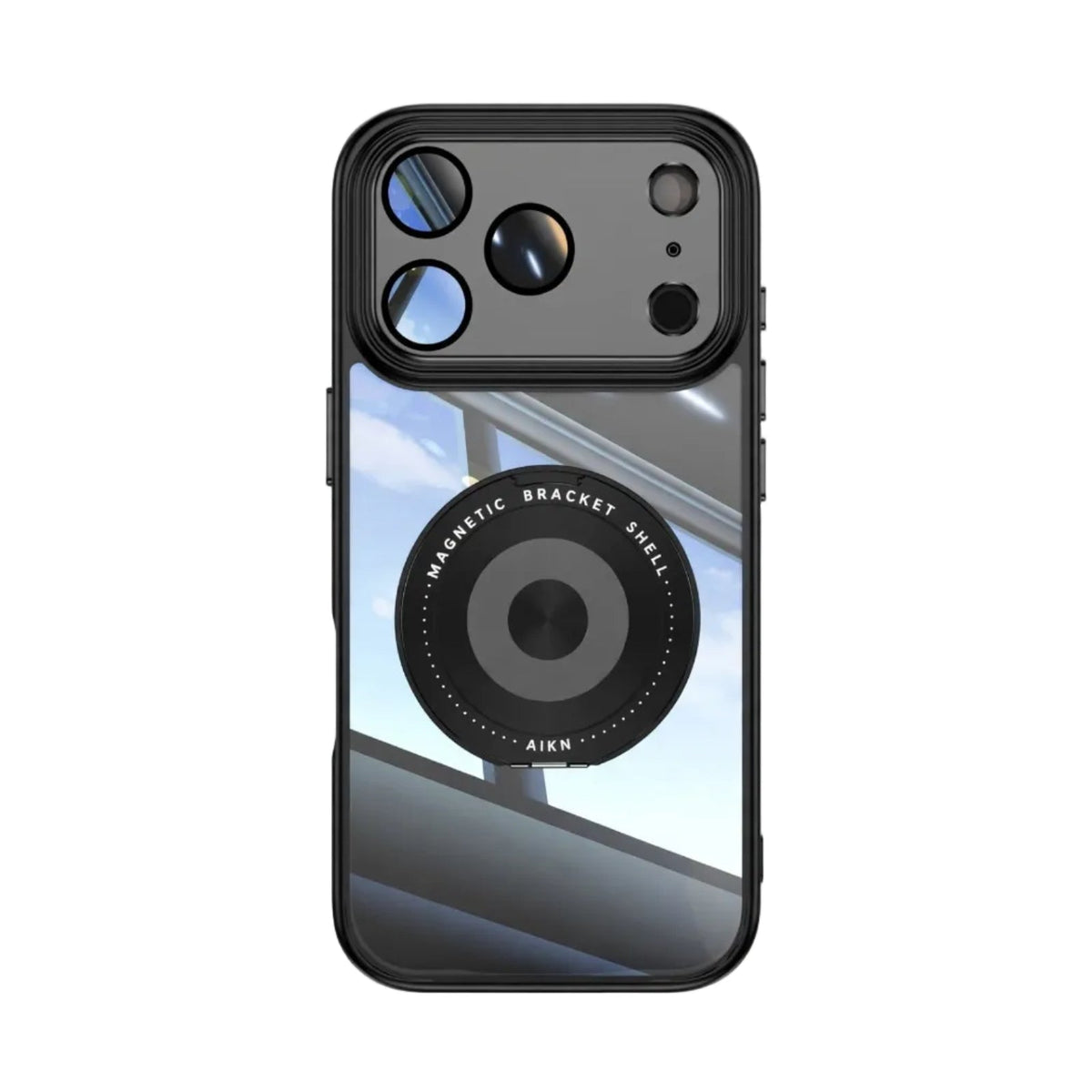 360 Holder Magsafe Acrylic Hybrid TPU Phone Case For iPhone 17 / 16 / 15 / 14