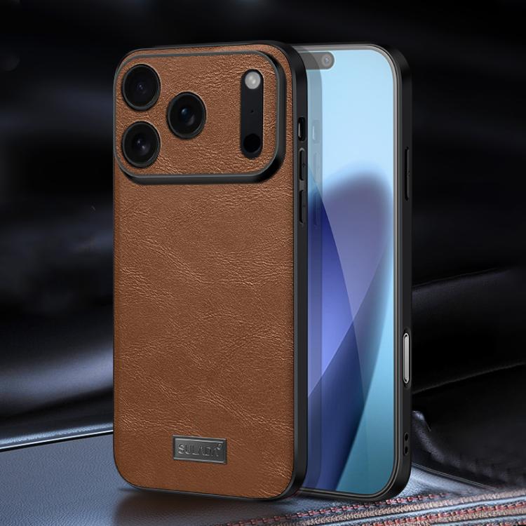 Shockproof TPU Hybrid Handmade Leather Phone Case For iPhone