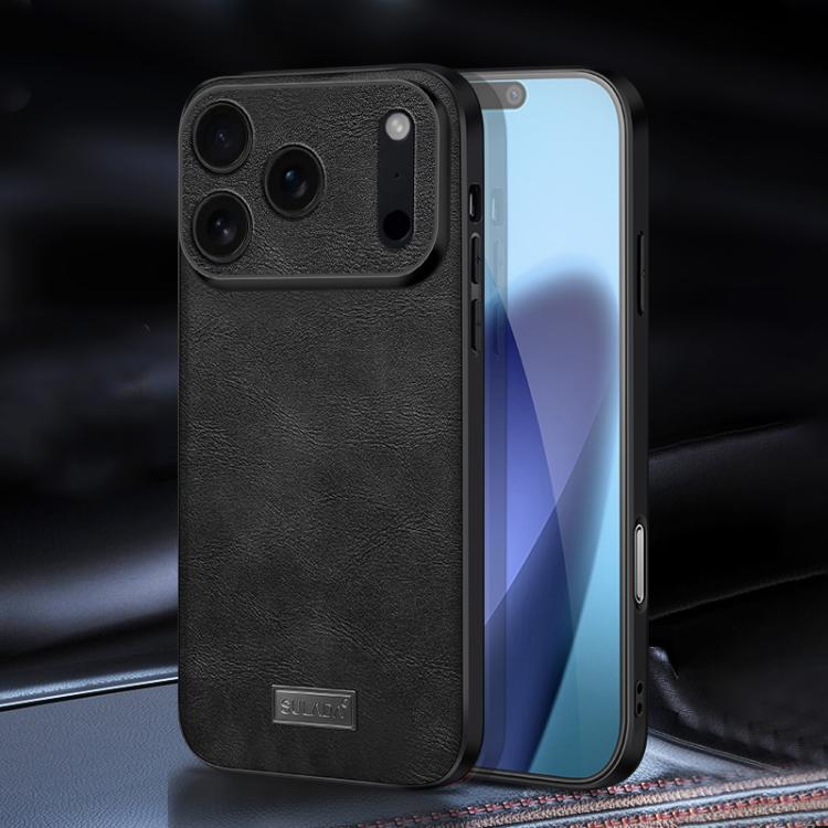 Shockproof TPU Hybrid Handmade Leather Phone Case For iPhone