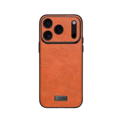 Shockproof TPU Hybrid Handmade Leather Phone Case For iPhone