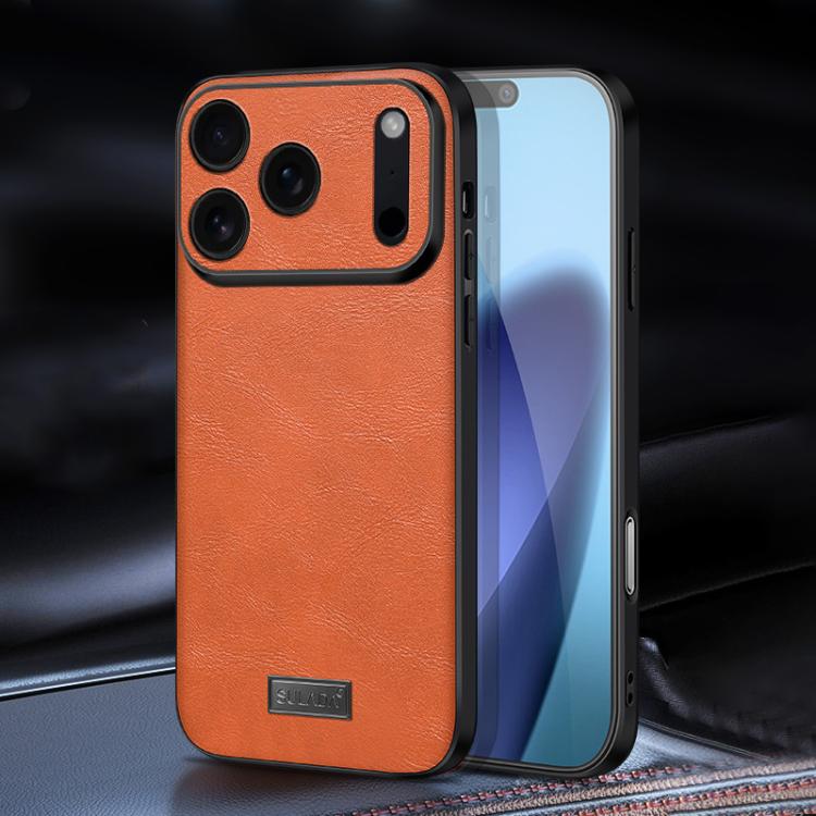 Shockproof TPU Hybrid Handmade Leather Phone Case For iPhone