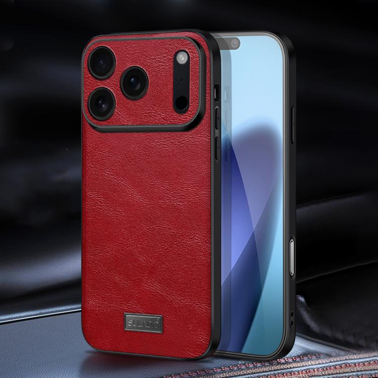 Shockproof TPU Hybrid Handmade Leather Phone Case For iPhone